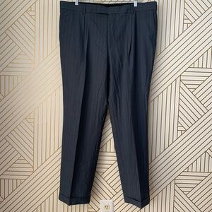 Hugo Boss 100% virgin wool Bertolucci Pinstripe Trouser dress pant slack 48L